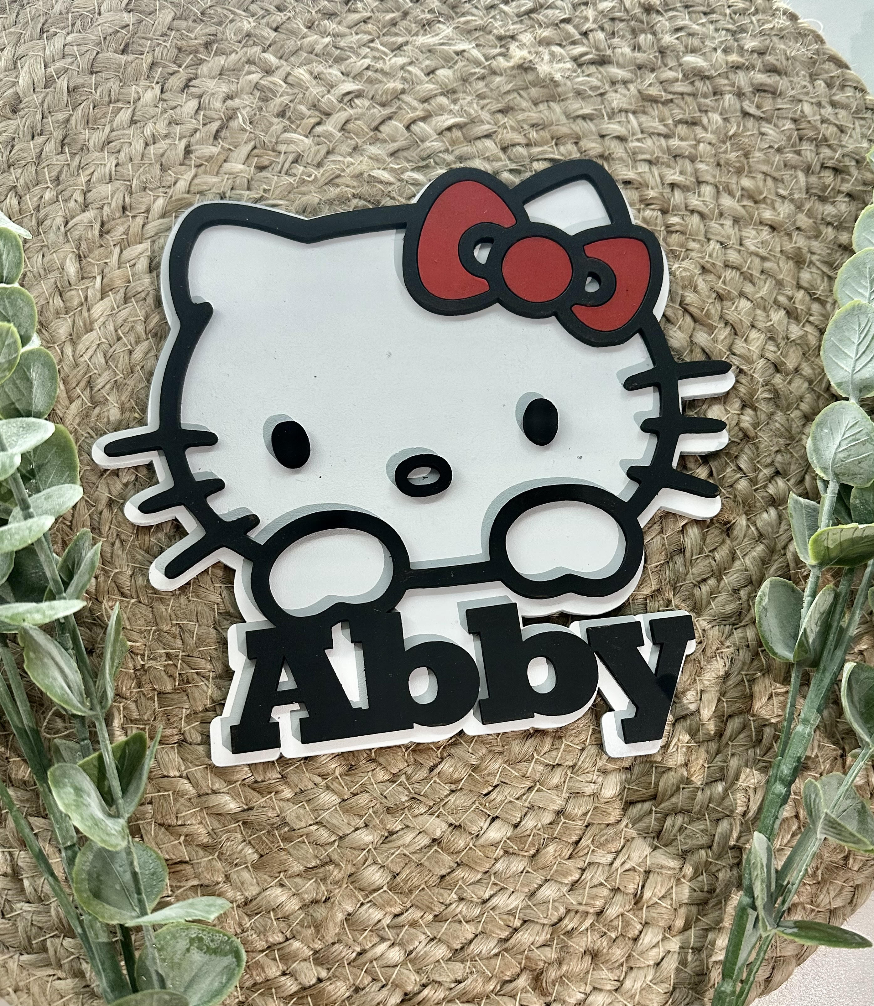 Custom Hello Kitty Name Sign